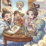 宴会中の神様達